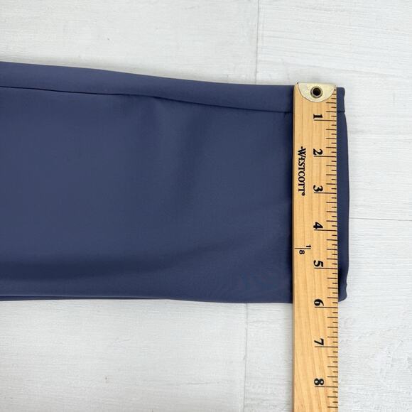 Theory Tapered Leg Pull On Pants Knit Tech Size 6 Gray Stretch Pockets Casual - Picture 15 of 16